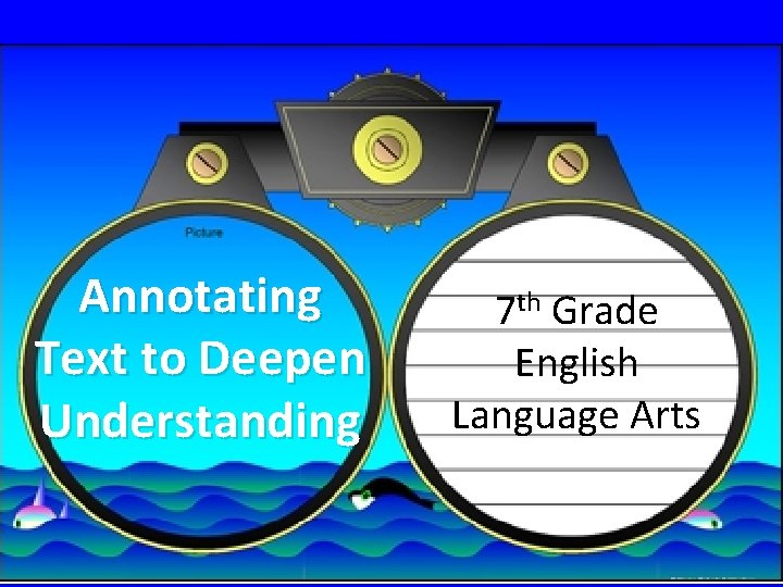 Annotating Text to Deepen Understanding 7 th Grade English Language Arts 
