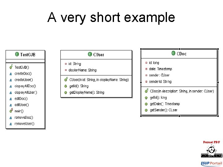A very short example Format PDF 