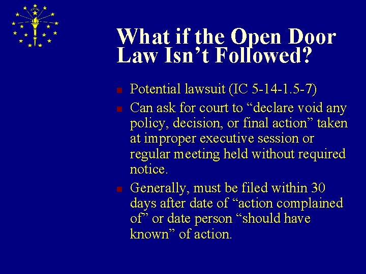 Open Door Law Public Records Law Retention Laws