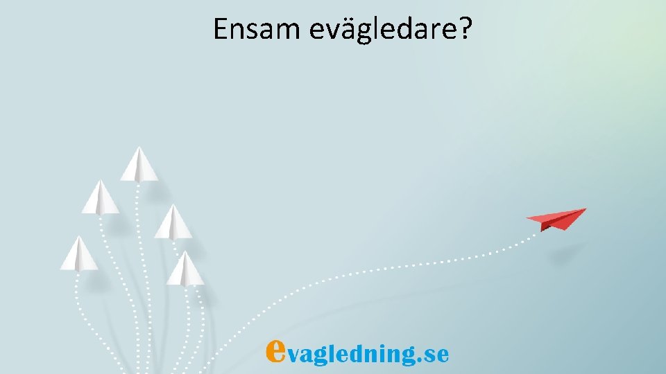 Ensam evägledare? 