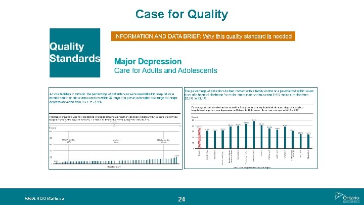 Case for Quality www. HQOntario. ca 24 