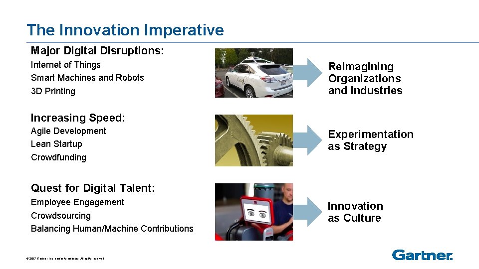 The Innovation Imperative Major Digital Disruptions: Internet of Things Smart Machines and Robots 3