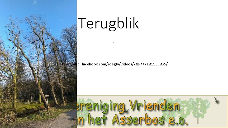 Terugblik. https: //nl-nl. facebook. com/roegtv/videos/789777181136835/ 