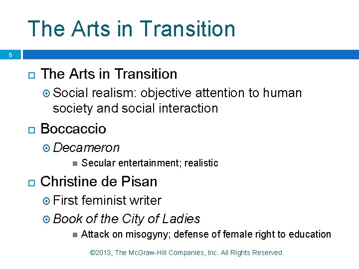 The Arts in Transition 5 The Arts in Transition Social realism: objective attention to