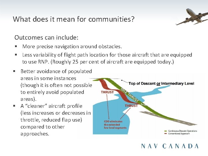 What does it mean for communities? Outcomes can include: § More precise navigation around