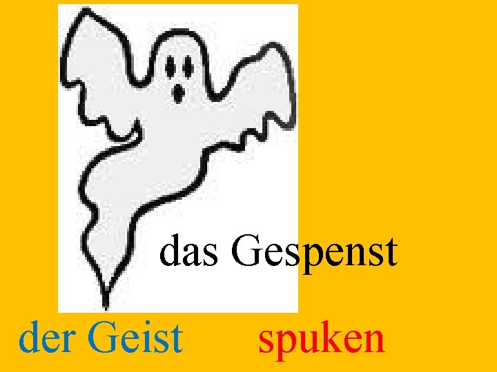 das Gespenst der Geist spuken 