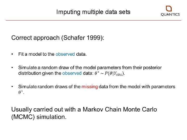 Imputing multiple data sets • 