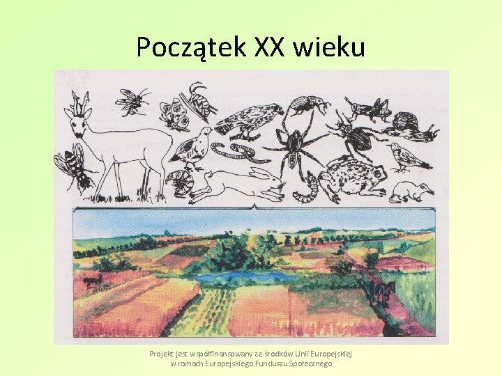 Początek XX wieku Projekt jest współfinansowany ze środków Unii Europejskiej w ramach Europejskiego Funduszu