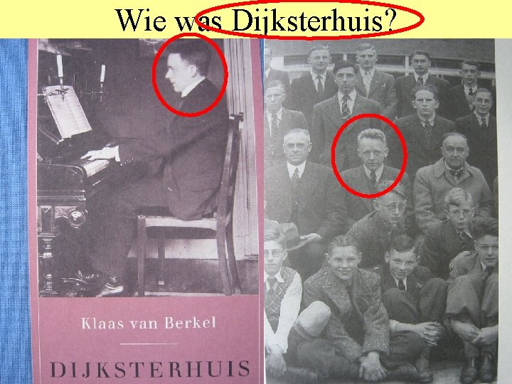 Wie was Dijksterhuis? • E. J. Dijksterhuis (1892 -1965) • Leraar wiskunde in Tilburg,