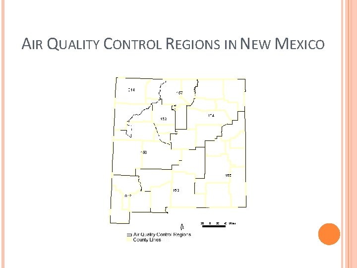 AIR QUALITY CONTROL REGIONS IN NEW MEXICO 