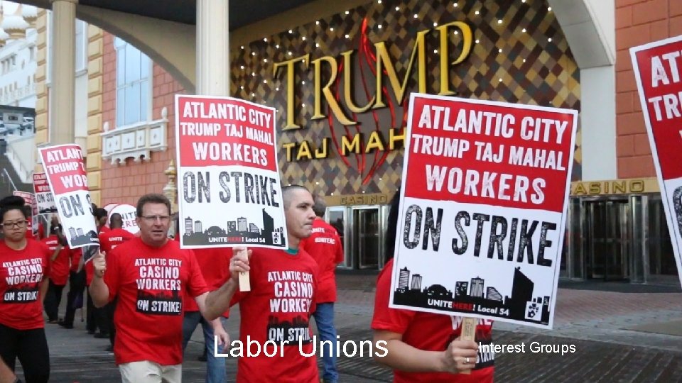 Labor Unions Interest Groups 