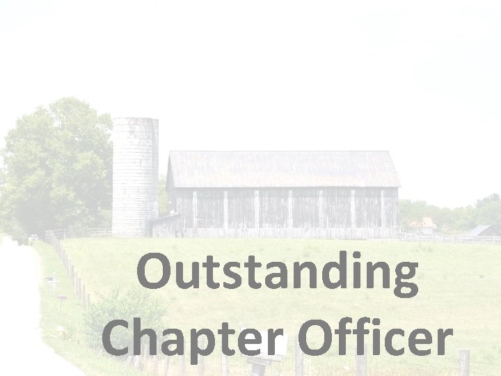 Outstanding Chapter Officer 