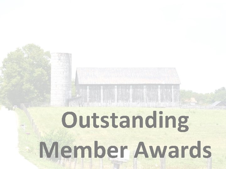 Outstanding Member Awards 