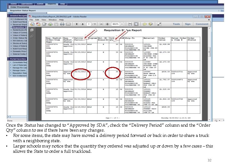 Requisition Status Report You can Print or Save this Report Once the Status has