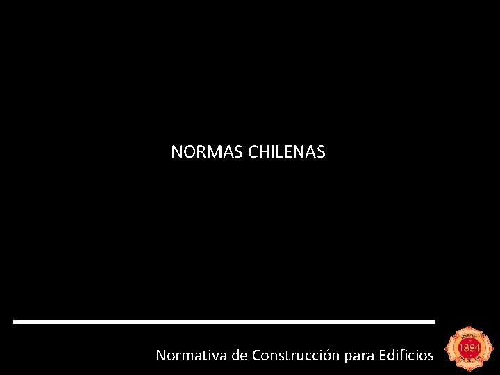 NORMAS CHILENAS Normativa de Construcción para Edificios 