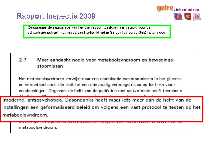 Rapport Inspectie 2009 