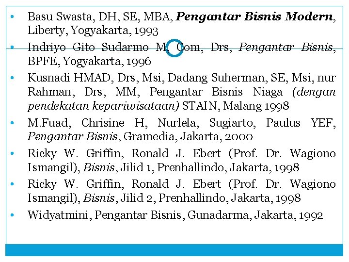  • • Basu Swasta, DH, SE, MBA, Pengantar Bisnis Modern, Liberty, Yogyakarta, 1993