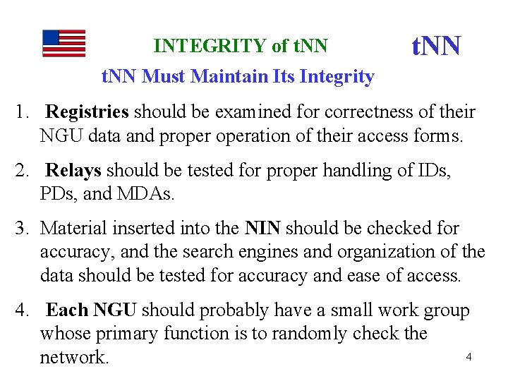 INTEGRITY of t. NN Must Maintain Its Integrity 1. Registries should be examined for