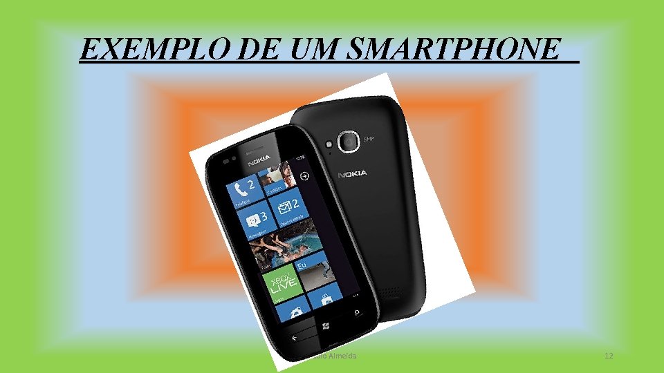 EXEMPLO DE UM SMARTPHONE Paulo Almeida 12 