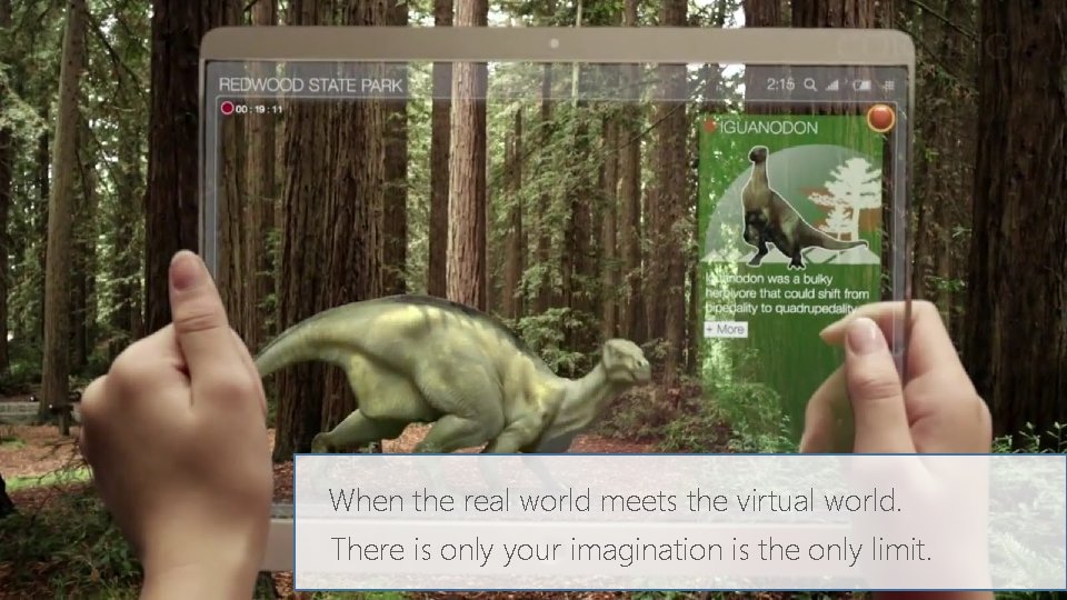 When the real world meets the virtual world. There is only your imagination is When the real world meets the virtual world. There is only your imagination is