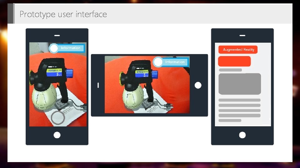 Prototype user interface Prototype user interface