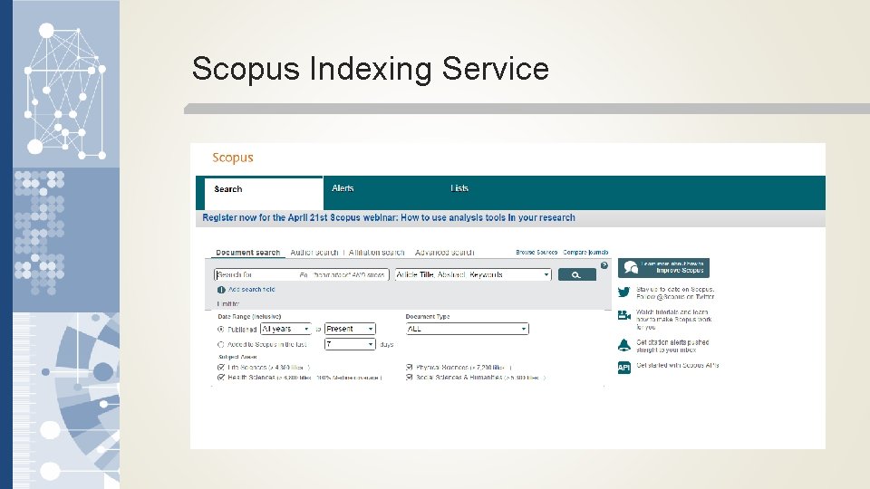 Scopus Indexing Service 