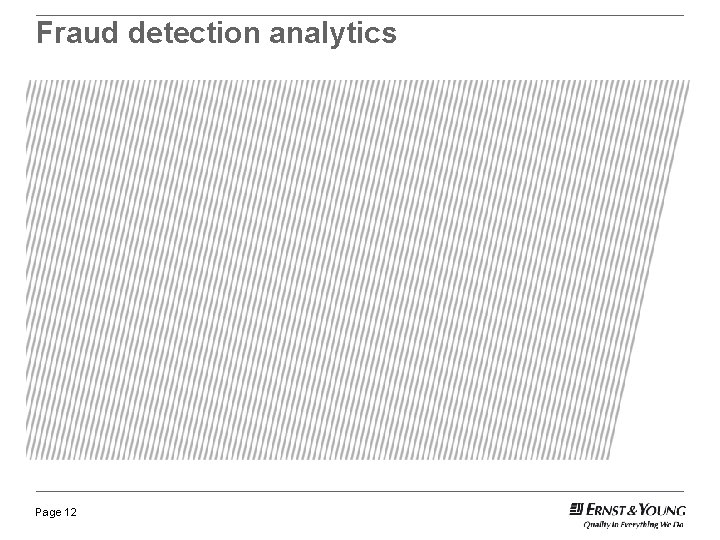 Fraud detection analytics Page 12 