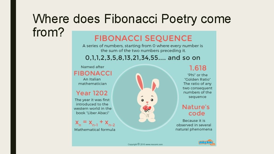 Where does Fibonacci Poetry come from? 
