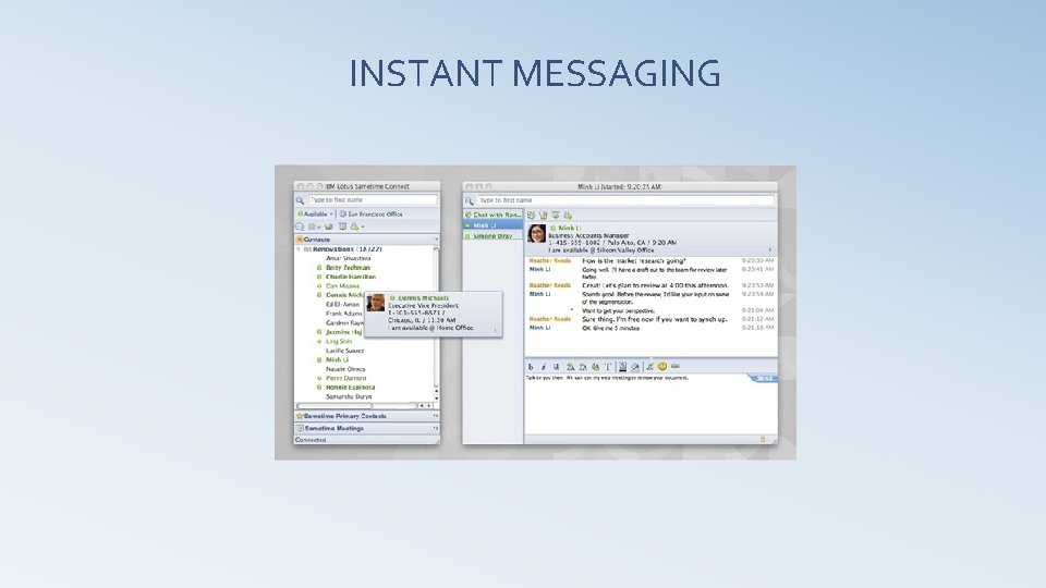 INSTANT MESSAGING 