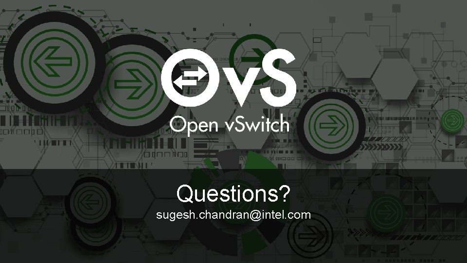 Questions? sugesh. chandran@intel. com 