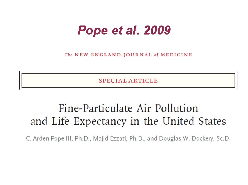 Pope et al. 2009 