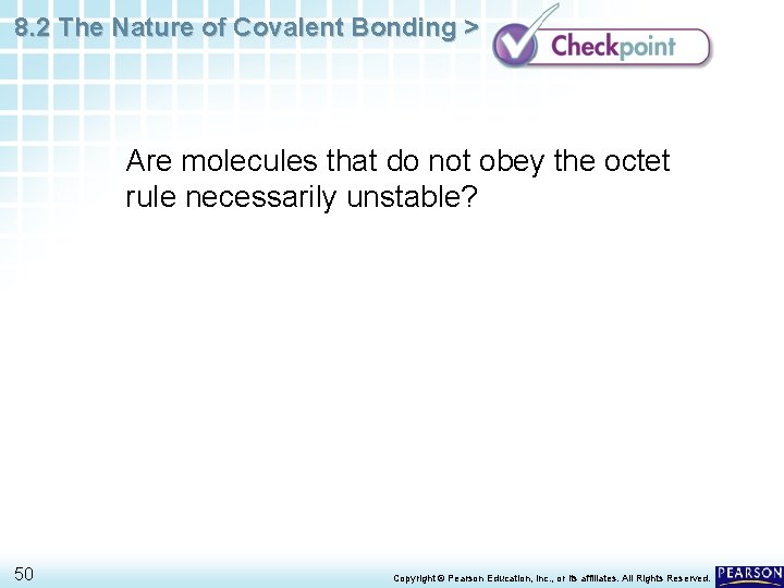 8. 2 The Nature of Covalent Bonding > Are molecules that do not obey