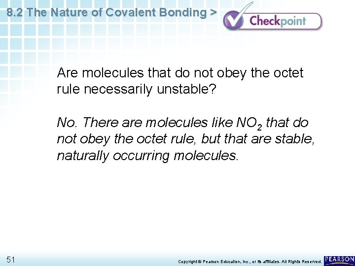8. 2 The Nature of Covalent Bonding > Are molecules that do not obey