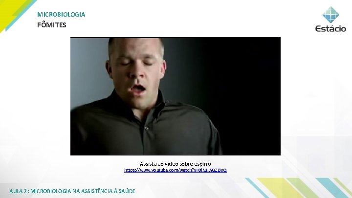 MICROBIOLOGIA FÔMITES Assista ao vídeo sobre espirro https: //www. youtube. com/watch? v=0 i. NJ_AGZDVQ