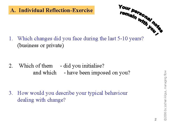 A. Individual Reflection-Exercise 2. Which of them - did you initialise? and which -