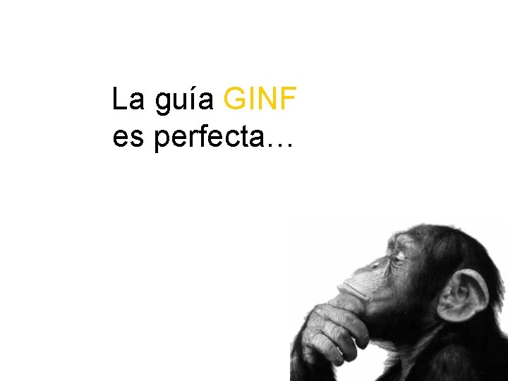 La guía GINF es perfecta… 