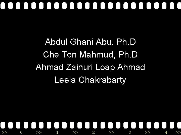 Abdul Ghani Abu, Ph. D Che Ton Mahmud, Ph. D Ahmad Zainuri Loap Ahmad