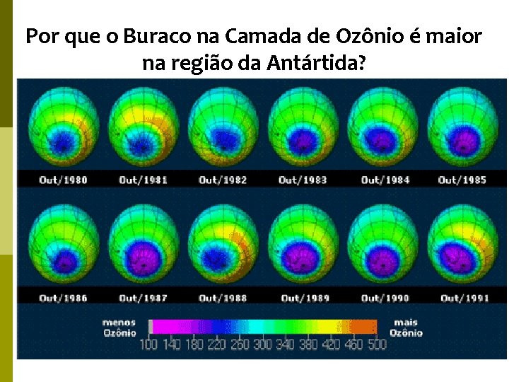 Por que o Buraco na Camada de Ozônio é maior na região da Antártida?