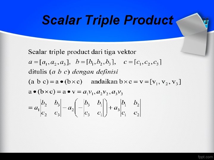 Scalar Triple Product 