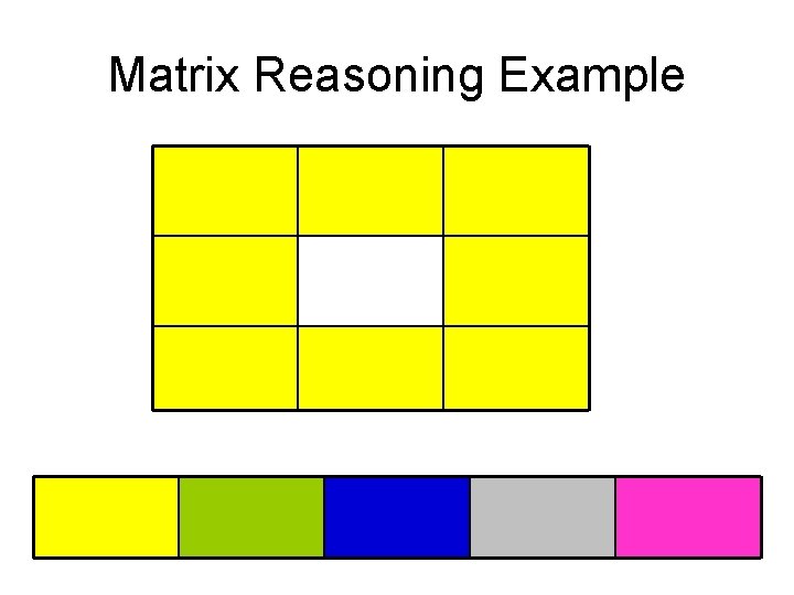 Matrix Reasoning Example 