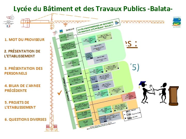 Lycée du Bâtiment et des Travaux Publics -Balata- 1. MOT DU PROVISEUR 2. PRÉSENTATION