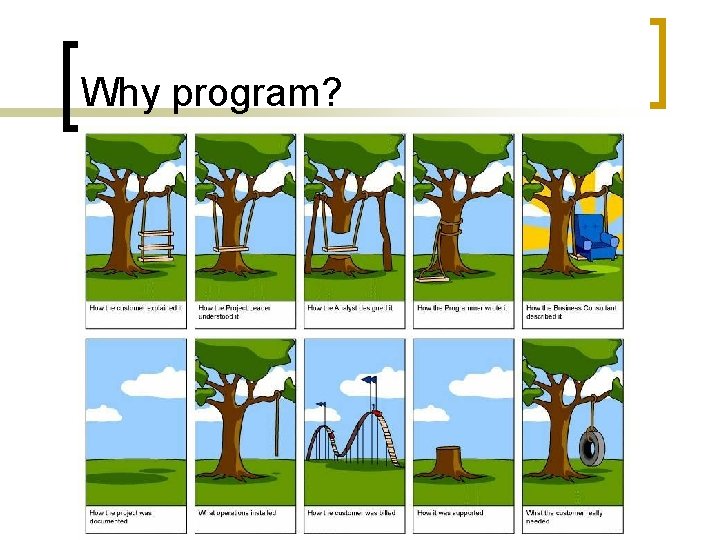 Why program? 