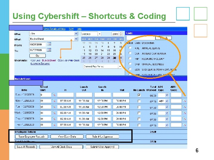 Using Cybershift – Shortcuts & Coding 6 