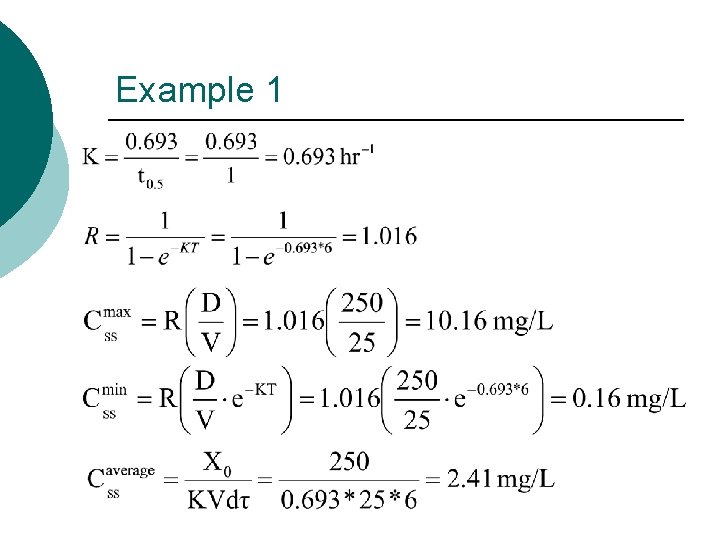 Example 1 Example 1