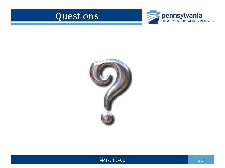 Questions PPT-013 -01 22 