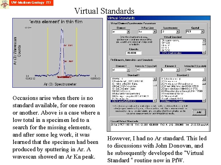 Virtual Standards Occasions arise when there is no standard available, for one reason or