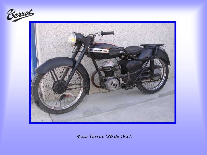 Moto Terrot 125 de 1937. 