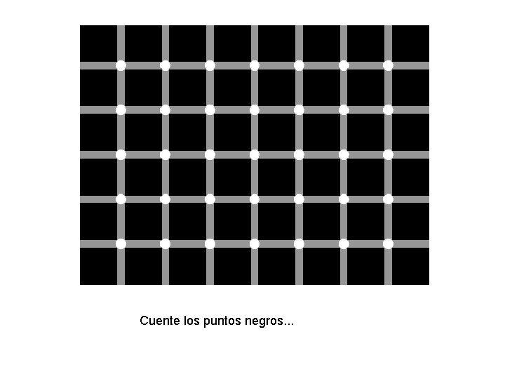 Cuente los puntos negros. . . 