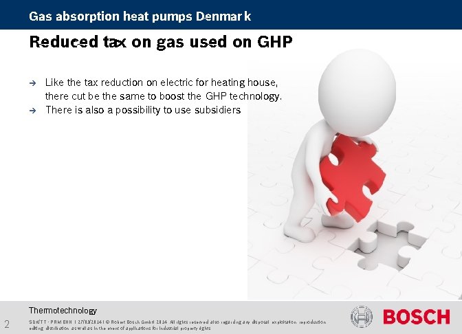 Gas absorption heat pumps Denmark Reduced tax on gas used on GHP è è