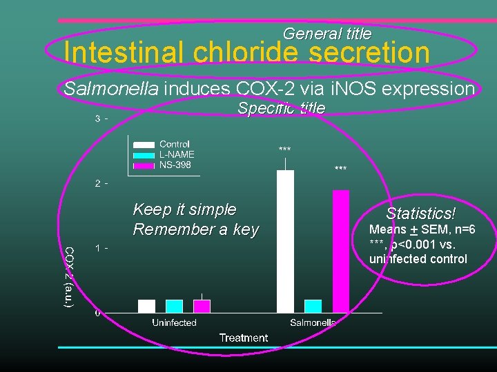 General title Intestinal chloride secretion Salmonella induces COX-2 via i. NOS expression Specific title